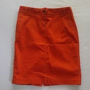 J Crew corduroy pencil skirt size 0